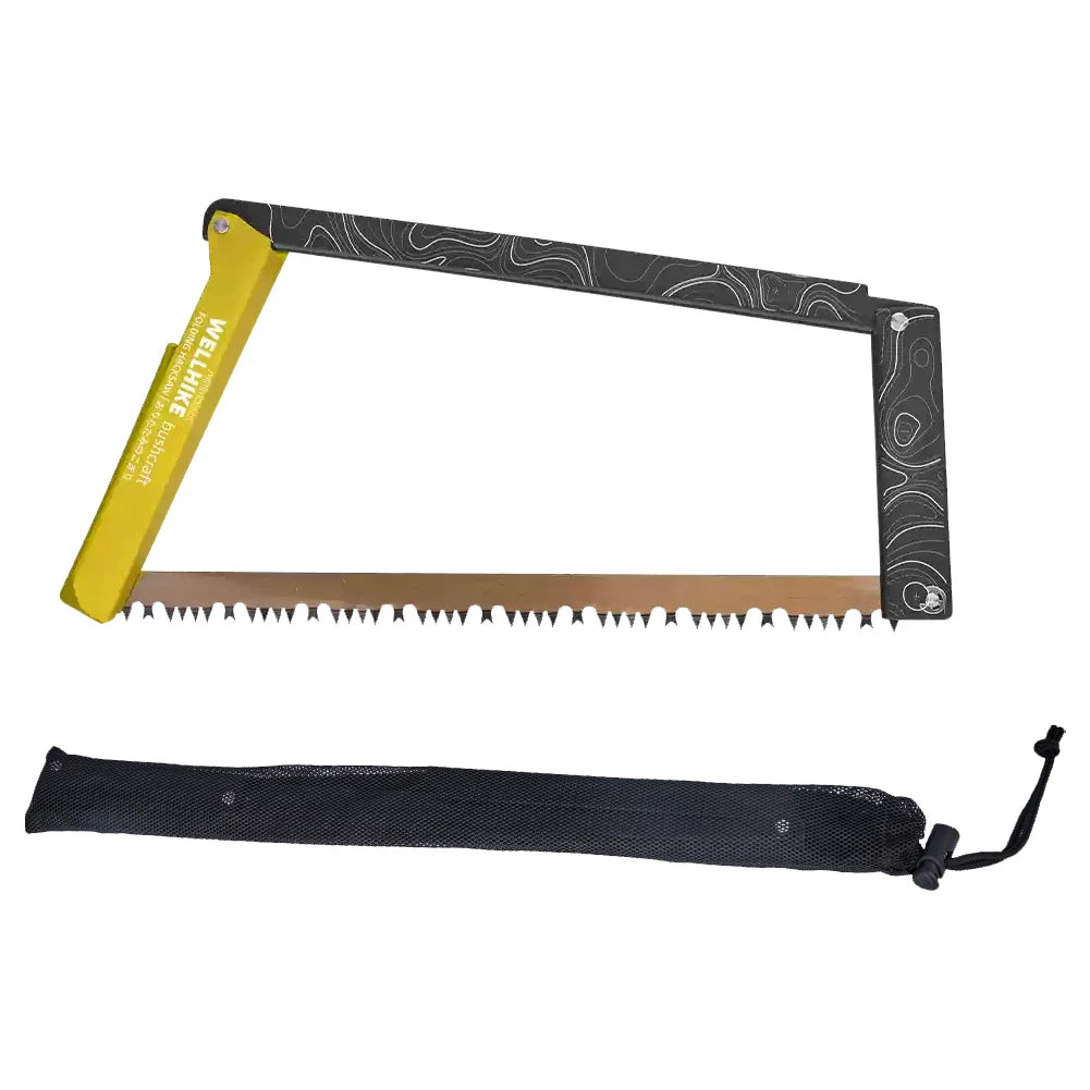 Folding Saw With Storage Bag Aluminum Camping Foldable Hand Saw