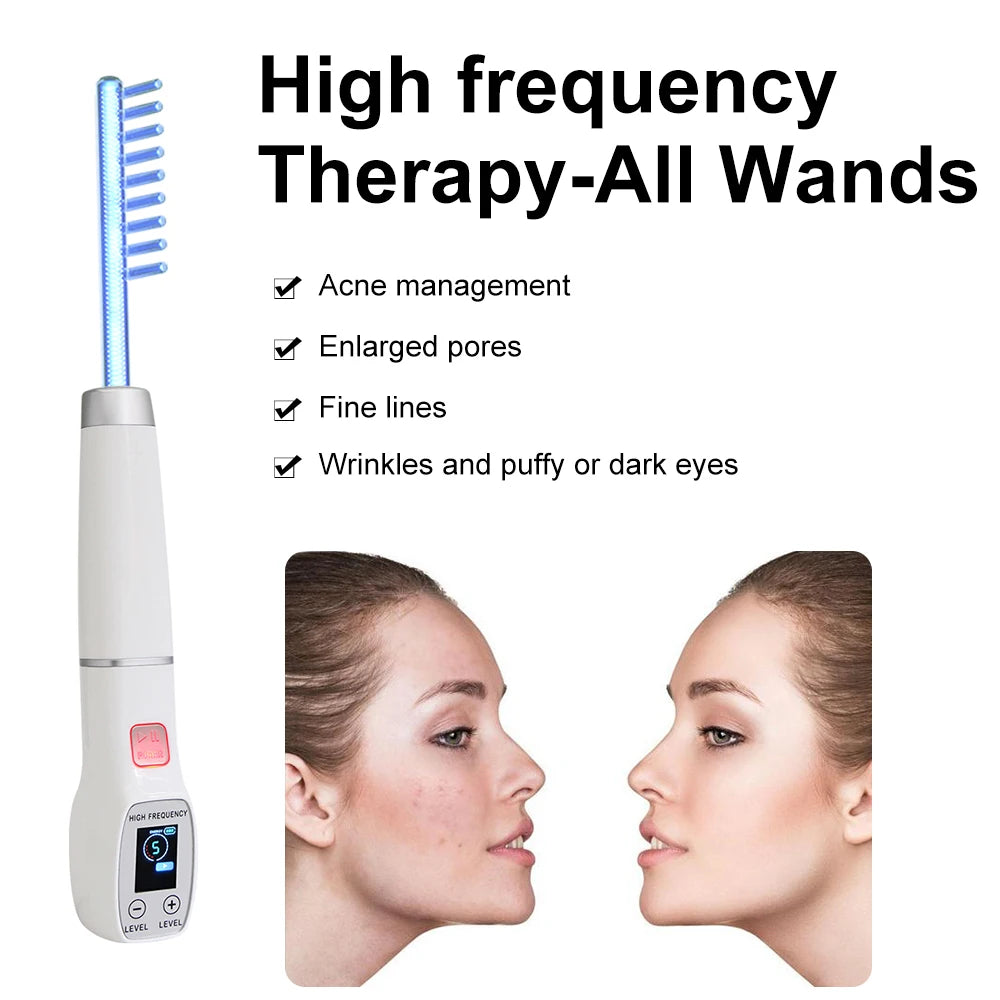 AOKO High Frequency Facial Machine Neon Screen EMS LED Therapy