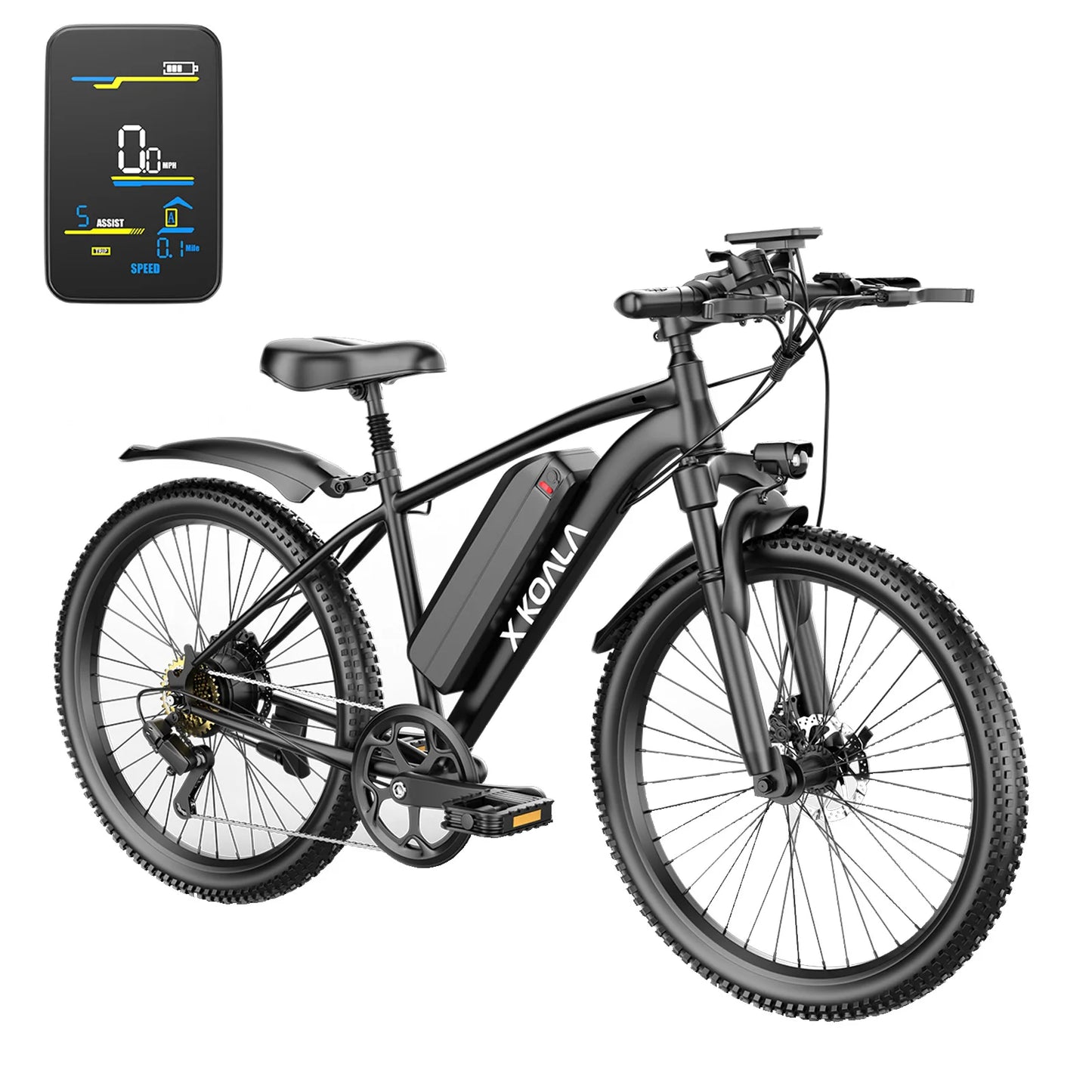 X-koala Electric Bike 1000W Peak Motor 25MPH 7 Speed