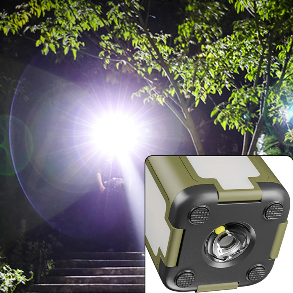 Foldable Camping Light Power Bank Lantern Solar Rechargeable Outdoor Lantern