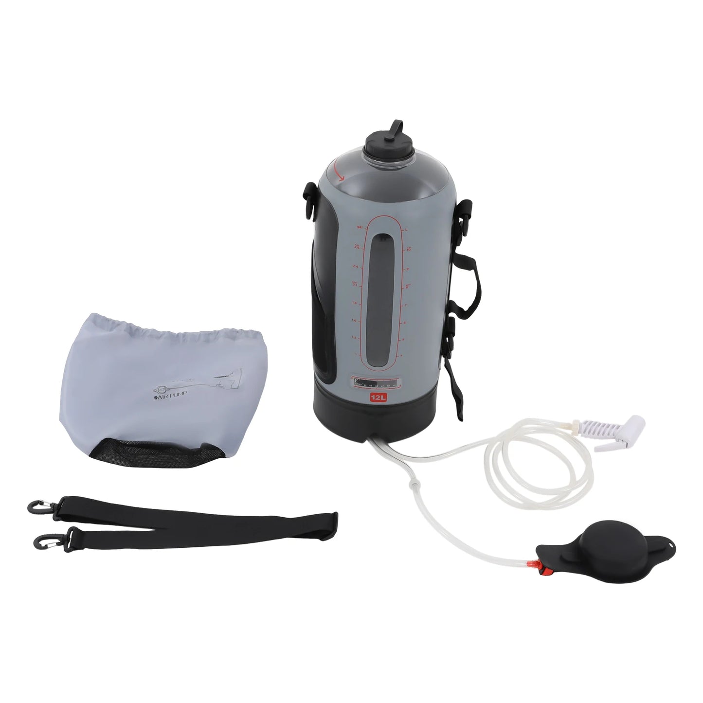 Bymaocar Camping Shower Portable Solar Shower With Pump