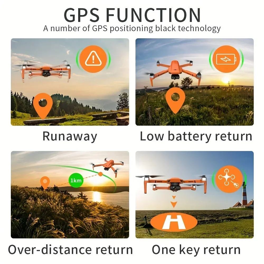 QJ KF102 4K GPS Drone With Dual Camera 2-Axis Gimbal