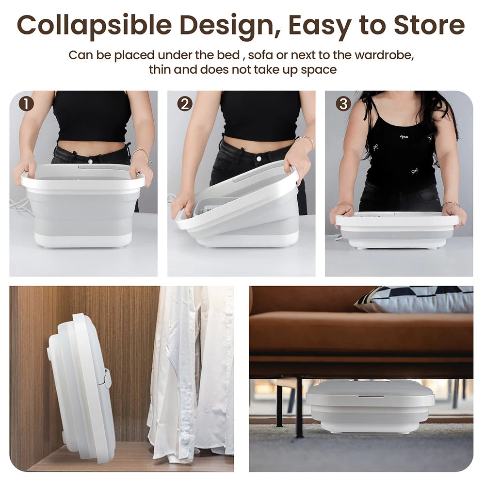 Foreverlily Portable Thermostatic Foot Massage Foldable Tub