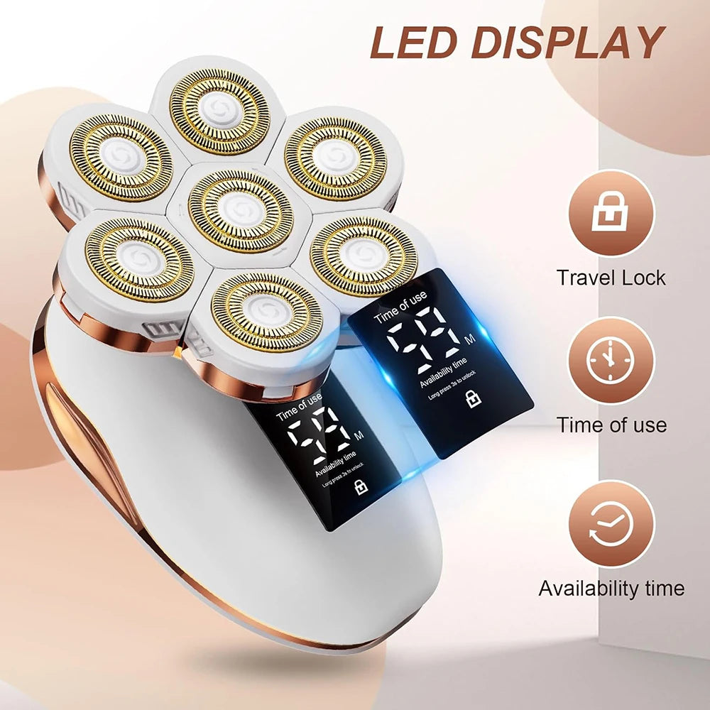 Electric Razor For Women 7D Floating Blades 5-In-1 Bikini Trimmer