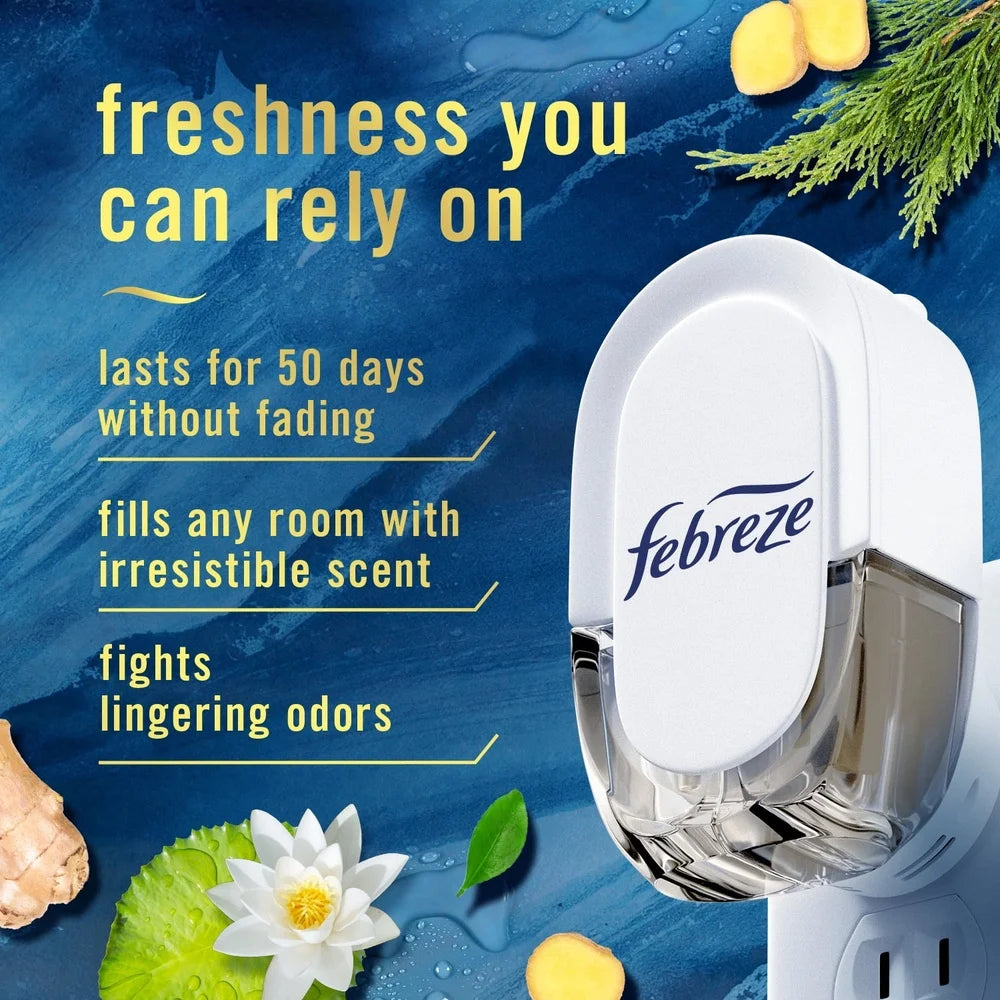 2 Pack Fade Defy Plug In Air Freshener Ocean Scent