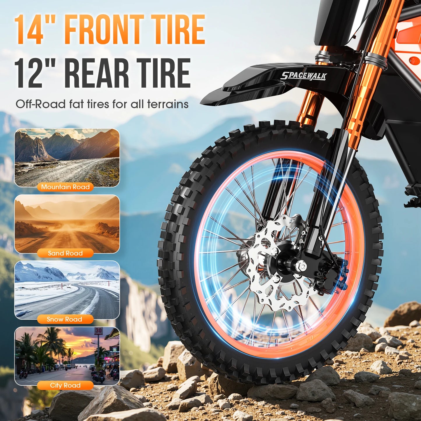 EILLEO SPACEWALK EB007 48V Electric Dirt Bike for Adults