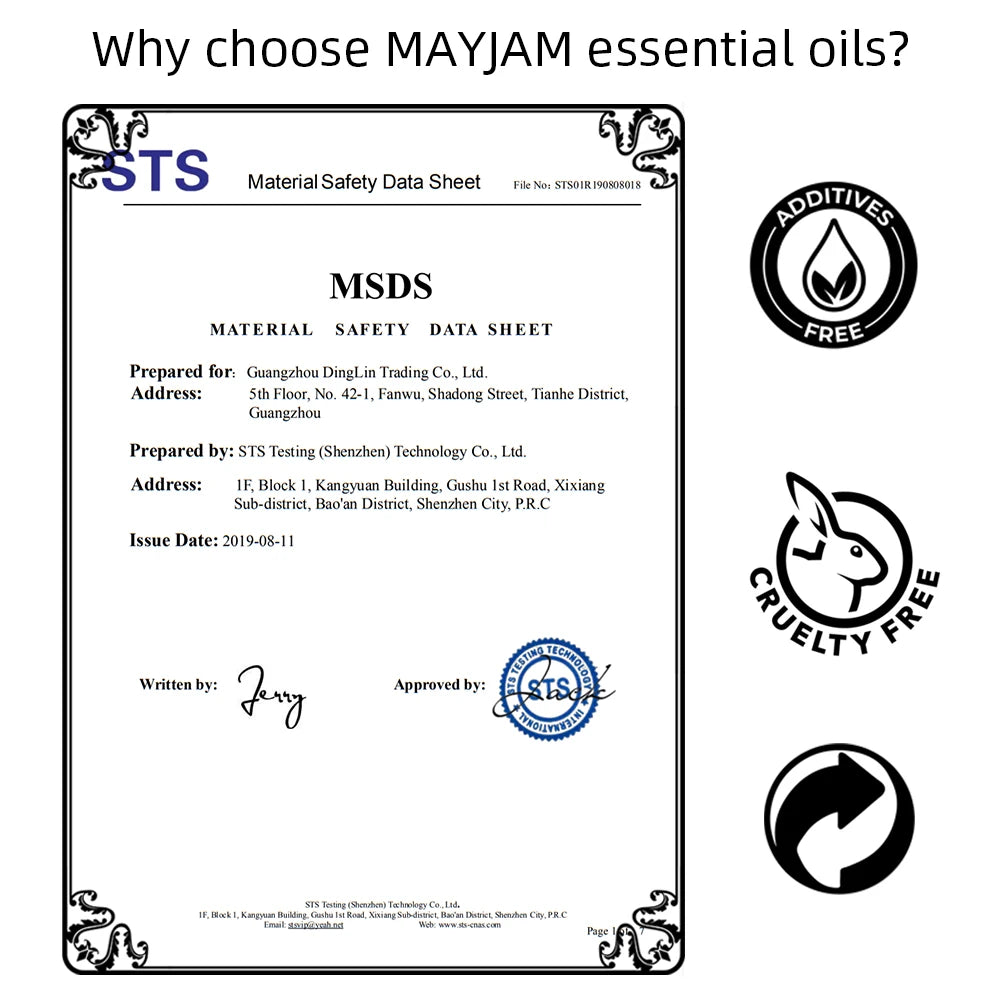 MAYJAM Essential Oils For Humidifier Diffuser Scented Candles