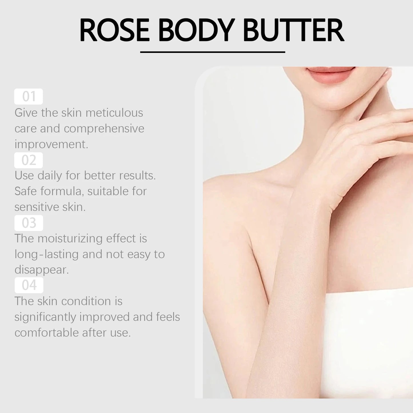 West&Month Coconut Body Butter Cream Nourishing Moisturizer