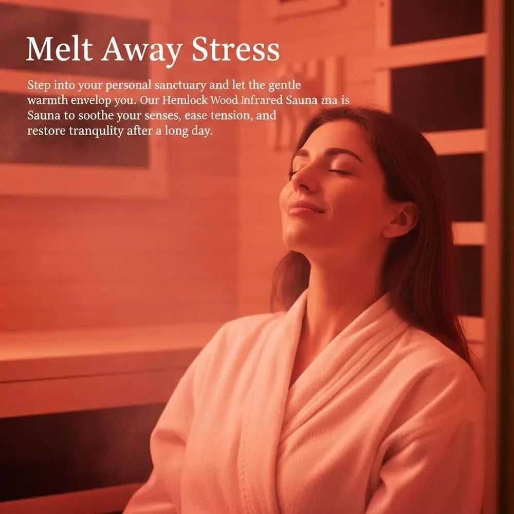 1 Person Infrared Sauna 1050W Heating Bluetooth Chromotherapy Oxygen Ionizer