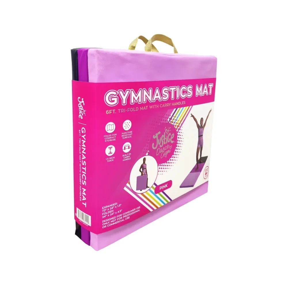 Folding Gymnastics Mat With Carry Handles For Home Gym Yoga