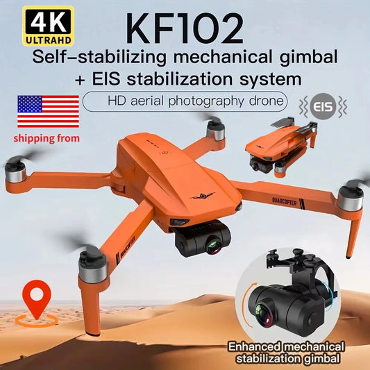 QJ KF102 4K GPS Drone With Dual Camera 2-Axis Gimbal