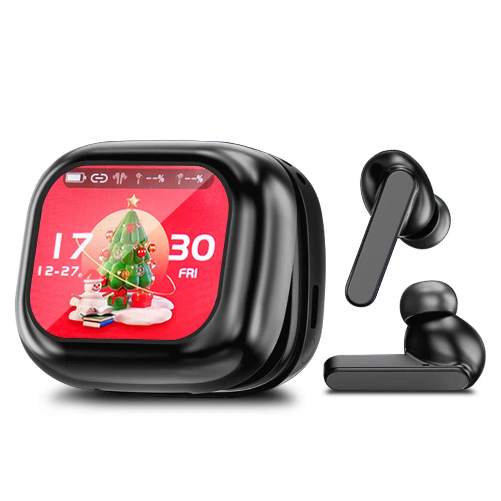 GREATWALL TWS Wireless Earbuds LCD Touch Screen With App
