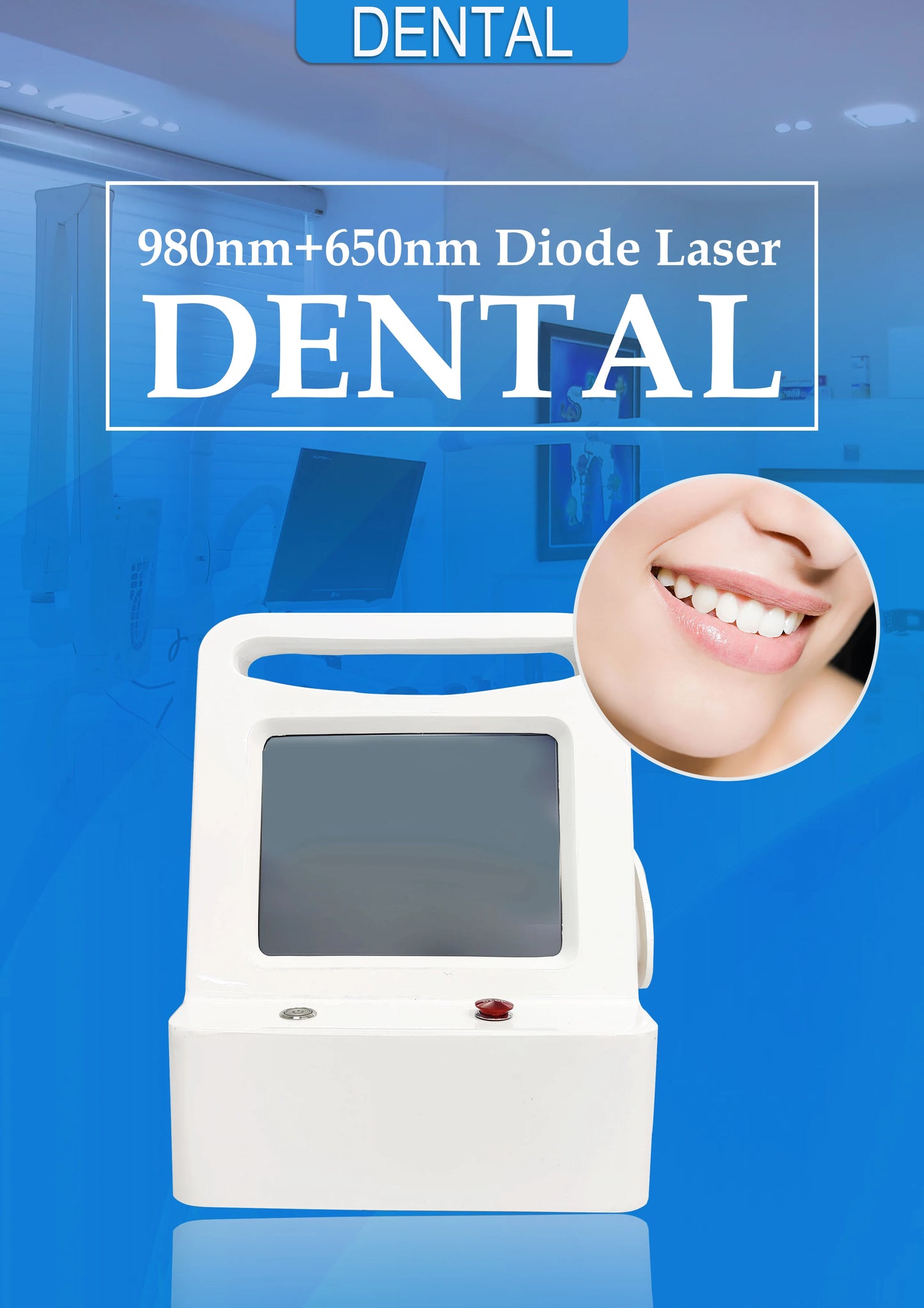 980nm Dental Laser Machine For Hard And Soft Tissue Whitening