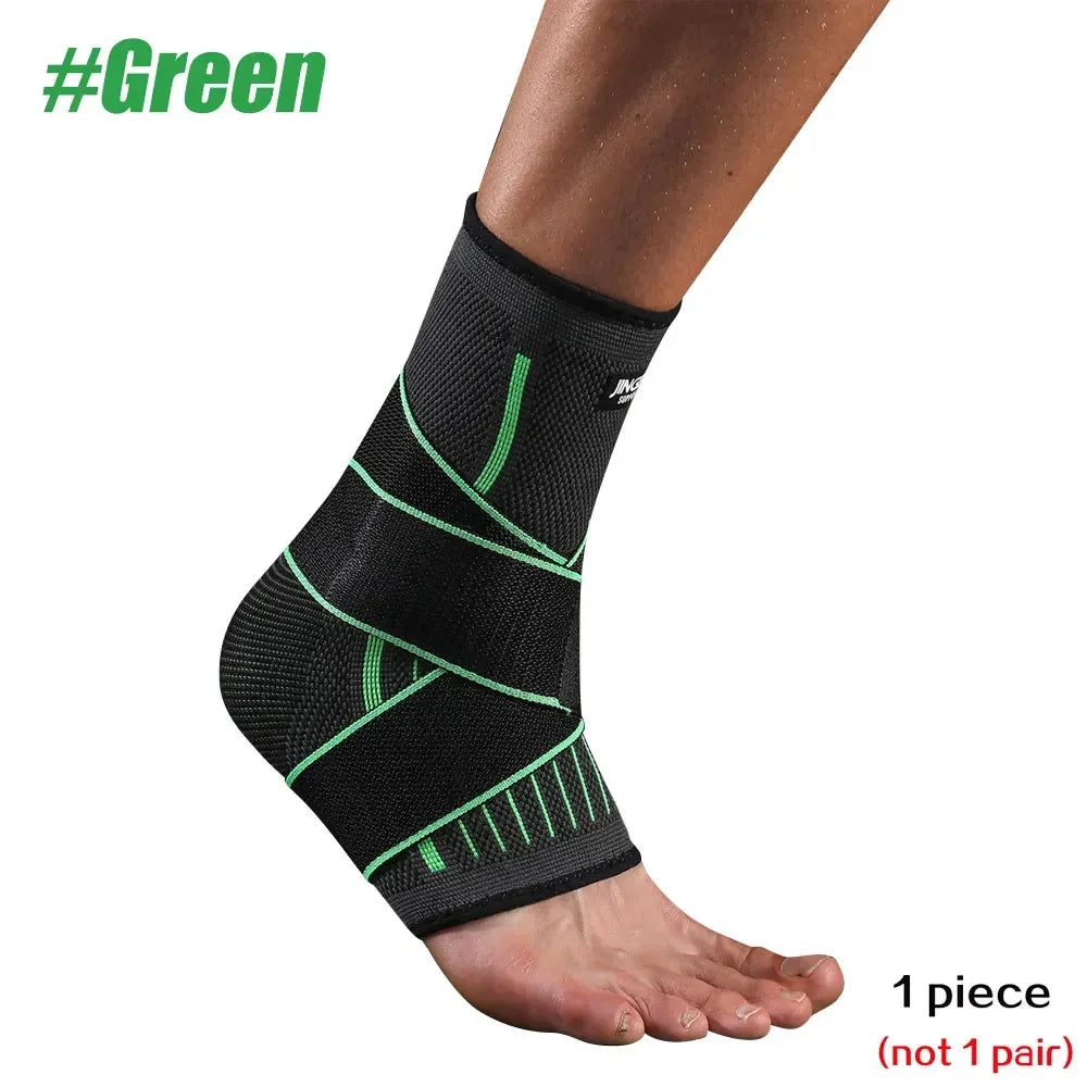 Ankle Brace Compression Sleeve Adjustable Support For Injury Recovery