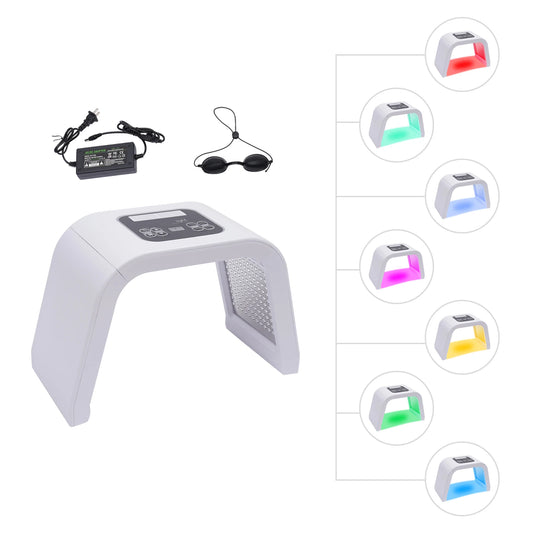 LED Facial Light Therapy Mask 7 in 1