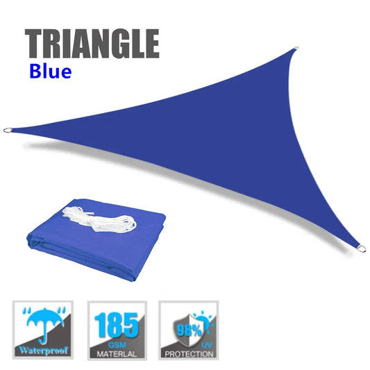 NONECN Triangle Sun Shade Sail Canopy UV Block Outdoor Shelter