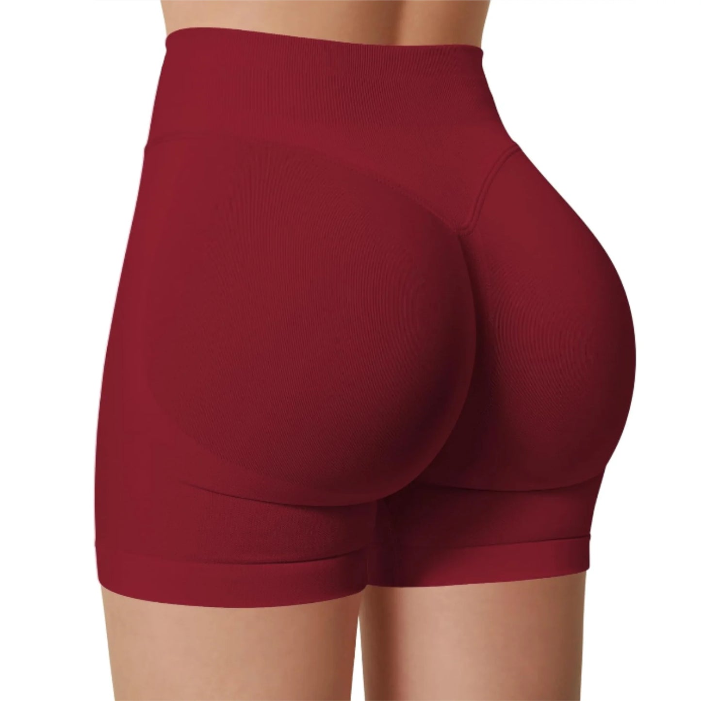 Women High Waist Yoga Shorts For Running And Fitness