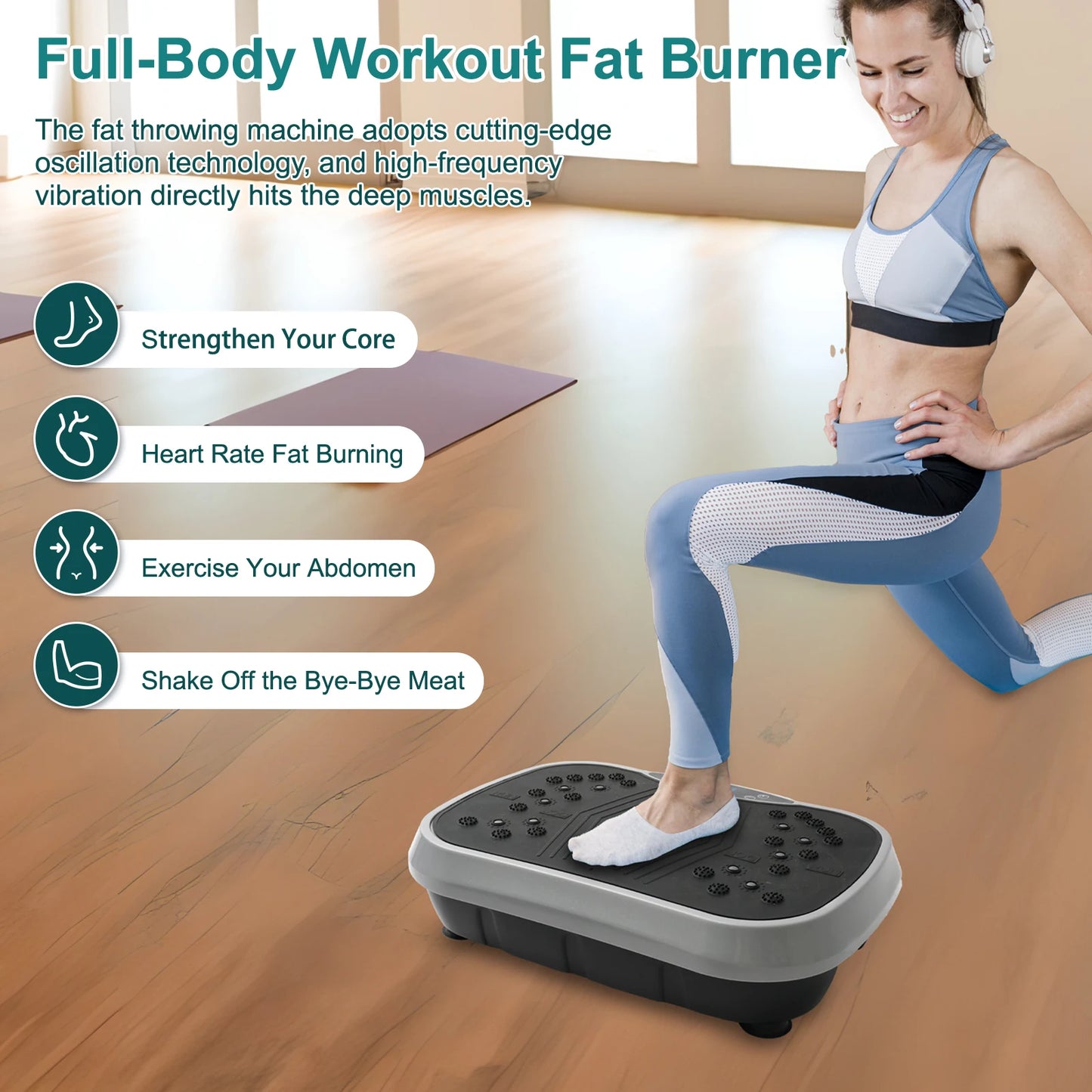 N Vibration Plate Exercise Machine Full Body Home Workout