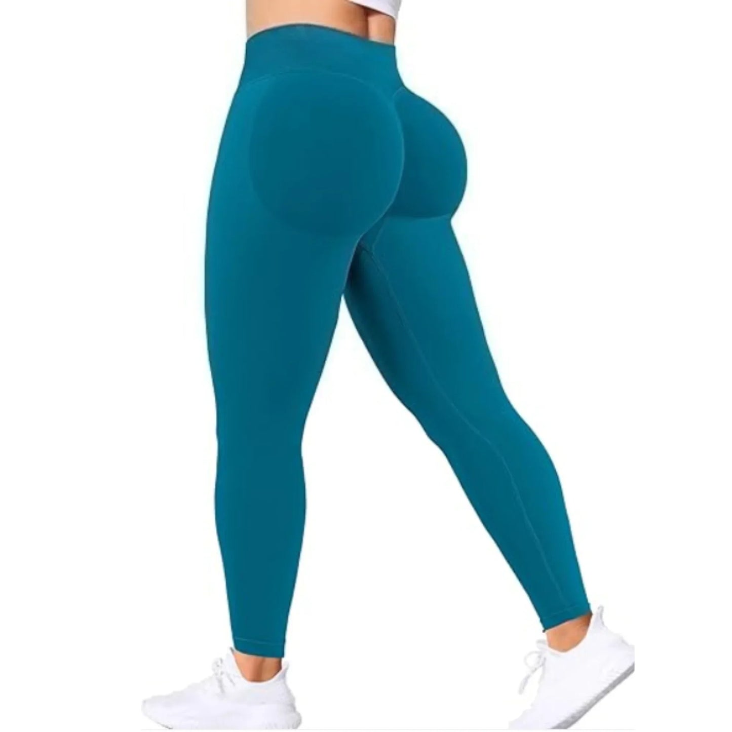 Women High Waist Elastic Gym Yoga Pants Breathable Fit