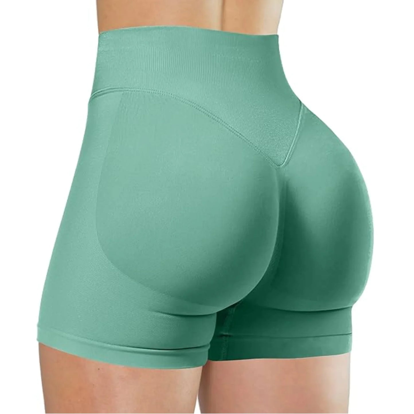 Women High Waist Yoga Shorts For Running And Fitness
