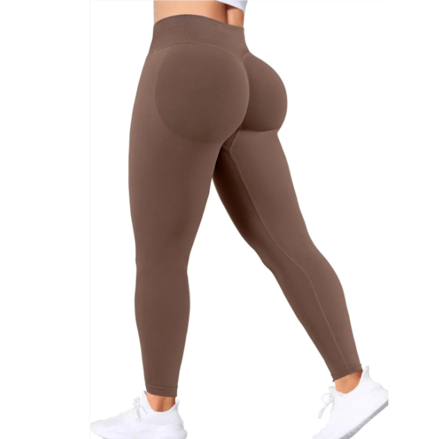 Women High Waist Elastic Gym Yoga Pants Breathable Fit