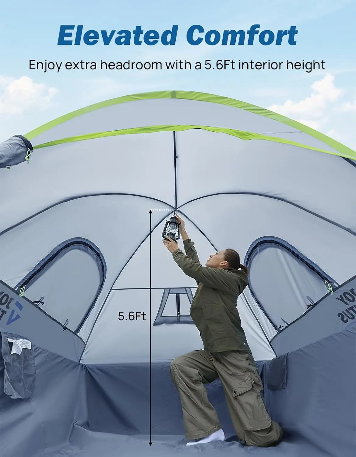Waterproof Double Layer Truck Bed Tent Portable Camping Gear