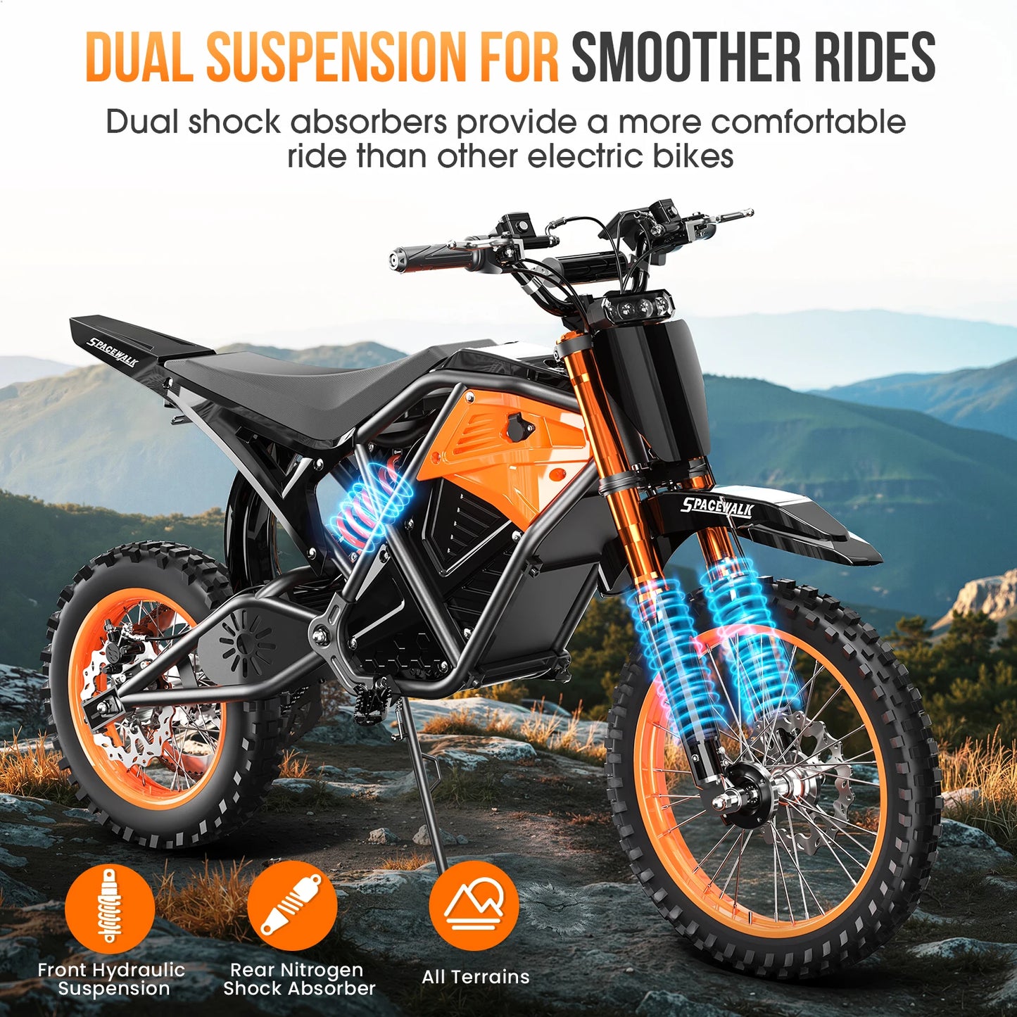 EILLEO SPACEWALK EB007 48V Electric Dirt Bike for Adults