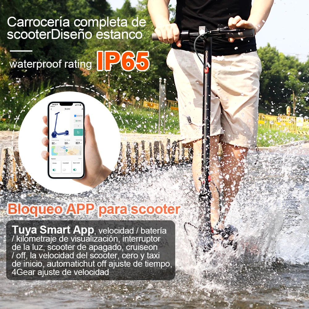 Ladped Electric Scooter 350W 19MPH With App Control