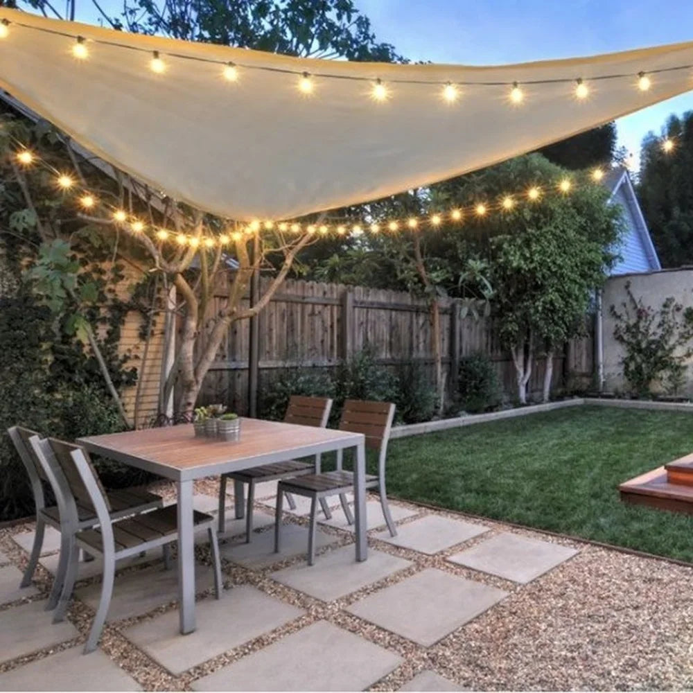 NONECN Triangle Sun Shade Sail Canopy UV Block Outdoor Shelter