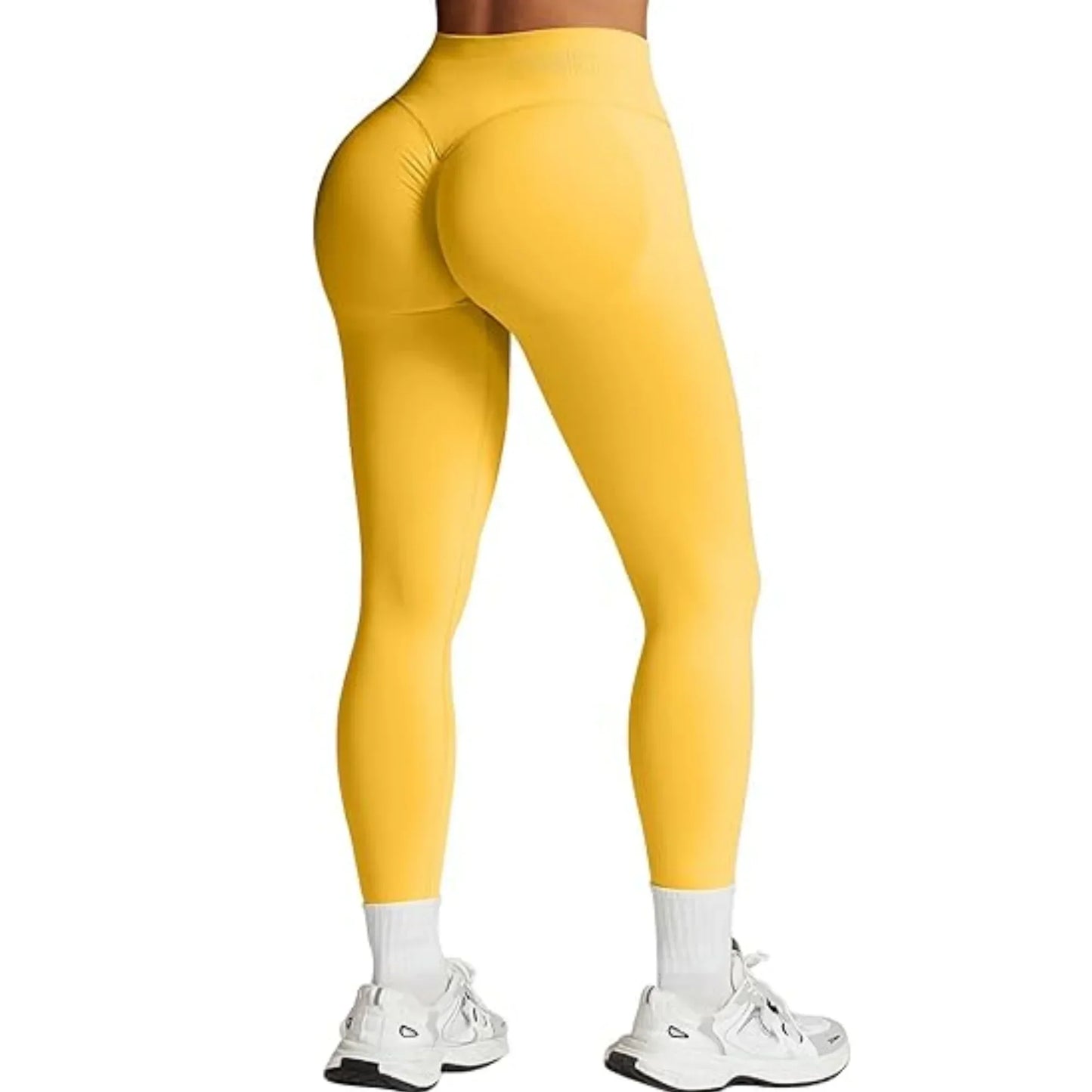 Women High Waist Elastic Gym Yoga Pants Breathable Fit