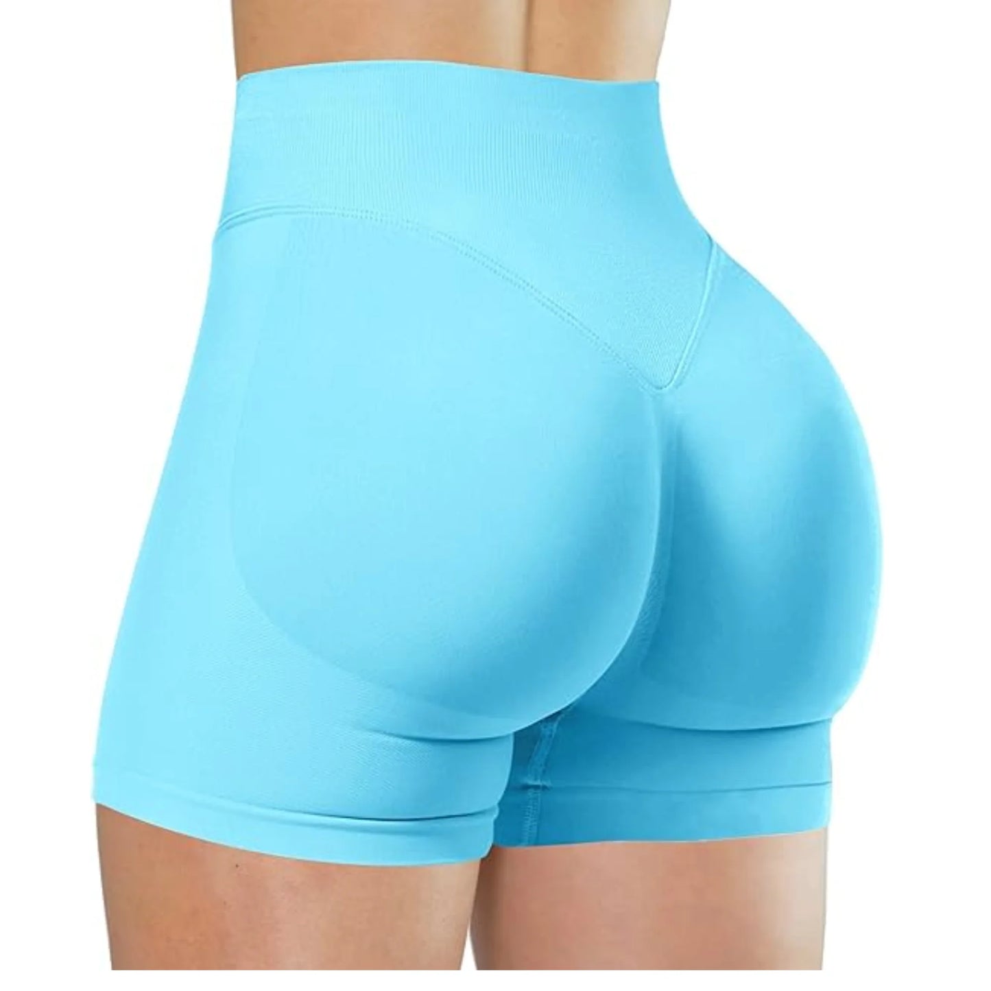 Women High Waist Yoga Shorts For Running And Fitness