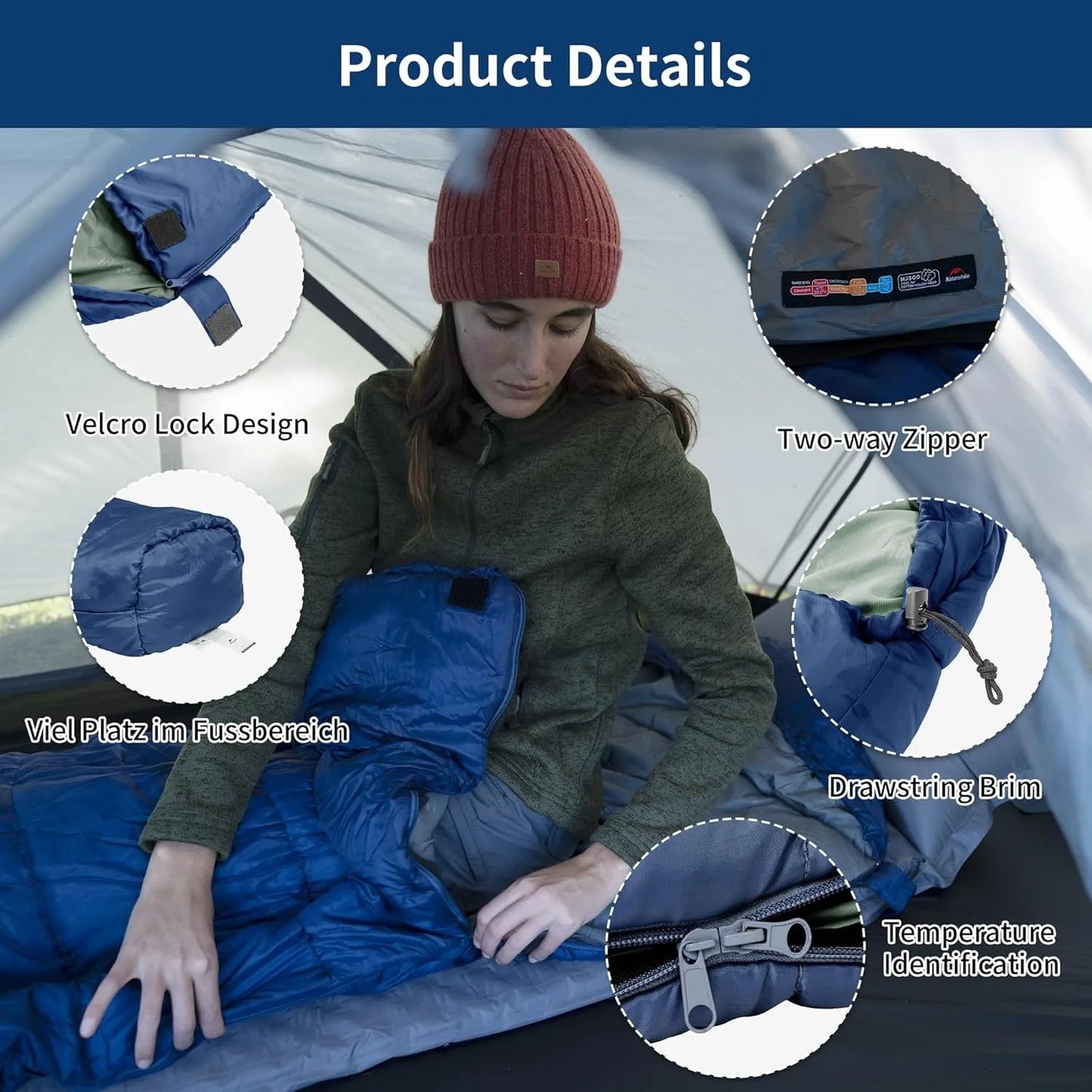 Naturehike Mummy Sleeping Bags MJ300 MJ600 Ultra Warm Camping