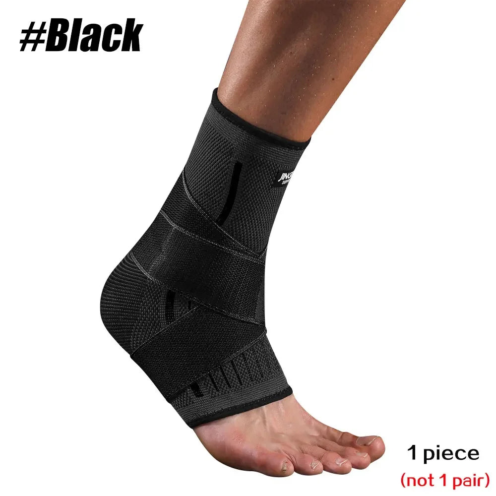 Ankle Brace Compression Sleeve Adjustable Support For Injury Recovery