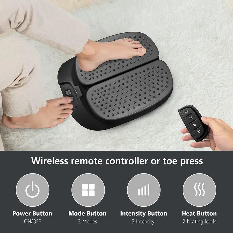 Foot Massager Machine With Heat And Remote Control Vibration