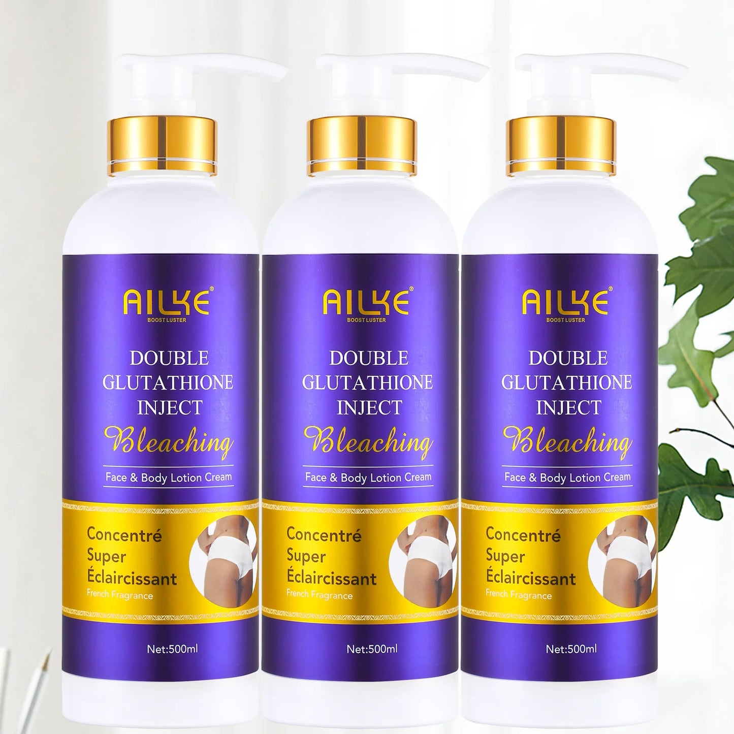 AILKE Double Glutathione Whitening Skin Care for Even Tone