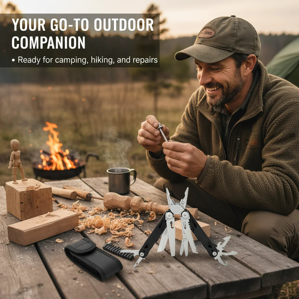 27 In 1 Stainless Multitool Pliers Survival Tool With Screwdriver