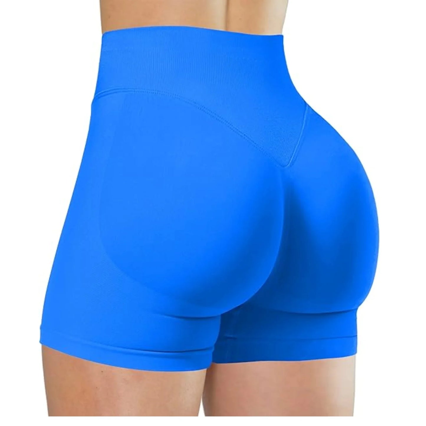 Women High Waist Yoga Shorts For Running And Fitness