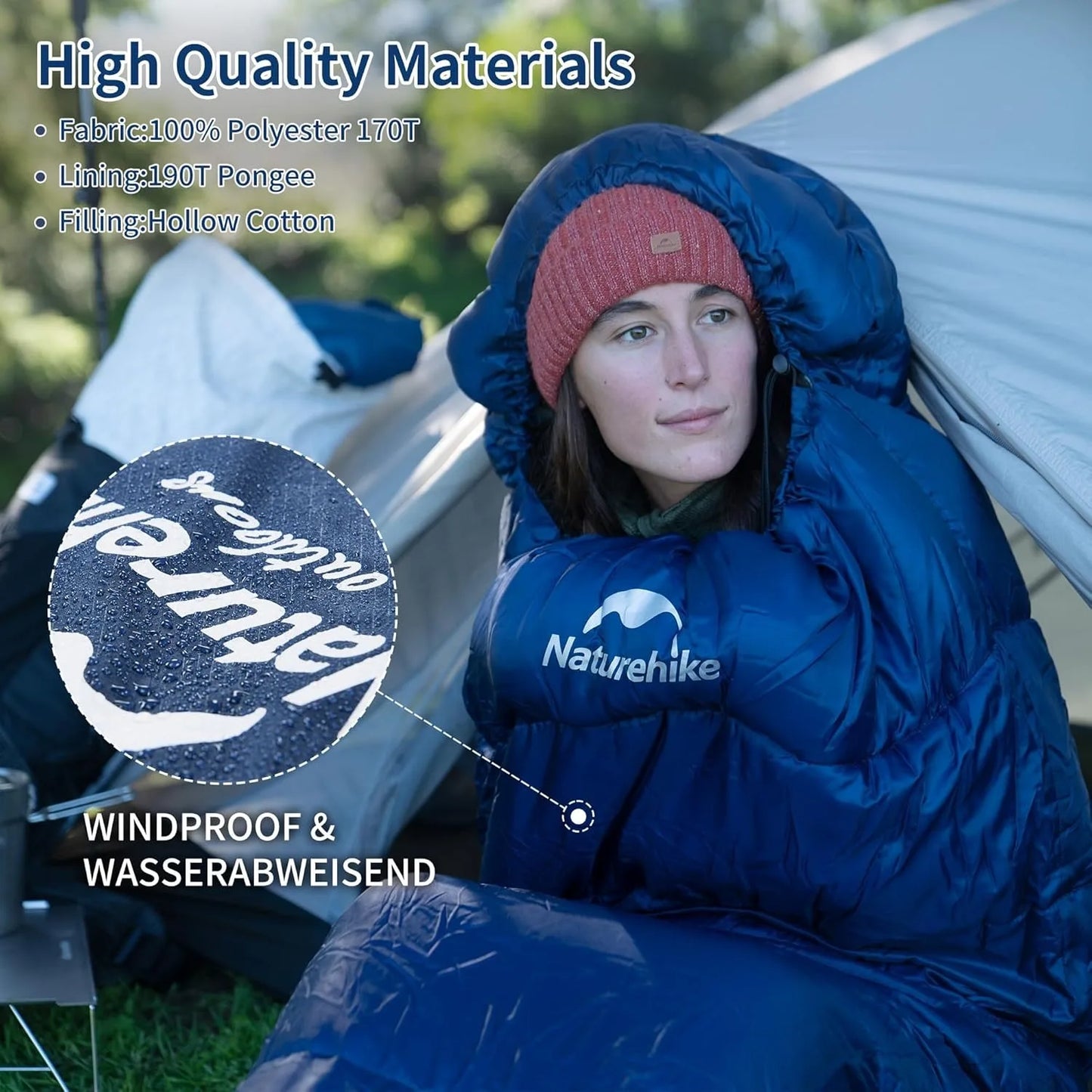 Naturehike Mummy Sleeping Bags MJ300 MJ600 Ultra Warm Camping