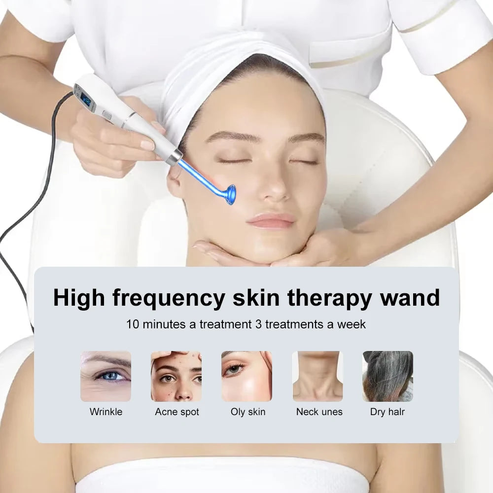 AOKO High Frequency Facial Machine Neon Screen EMS LED Therapy