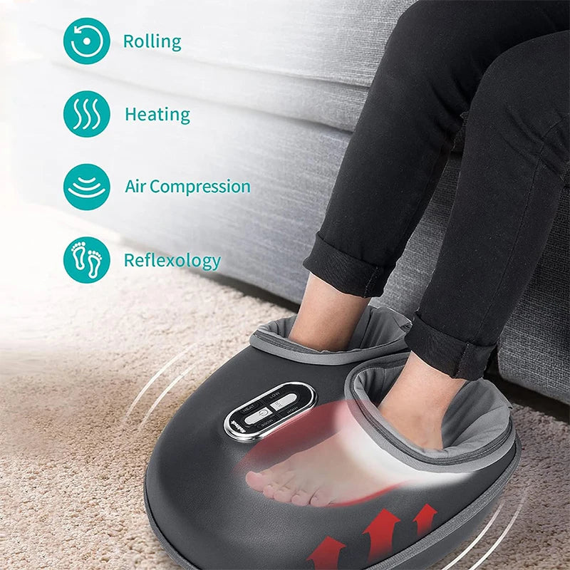 Nekteck Foot Massager Air Compression Heating Shiatsu Kneading Roller
