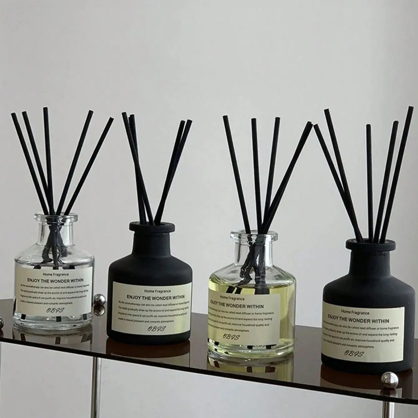 Flameless Freesia Jasmine Fragrance Oil With Reed Diffuser Stick
