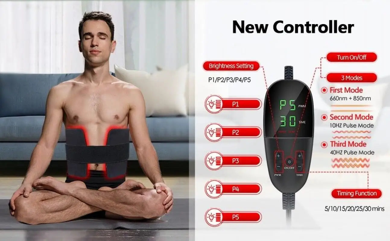660nm and 850nm Infrared Light Therapy Pad for Pain Relief
