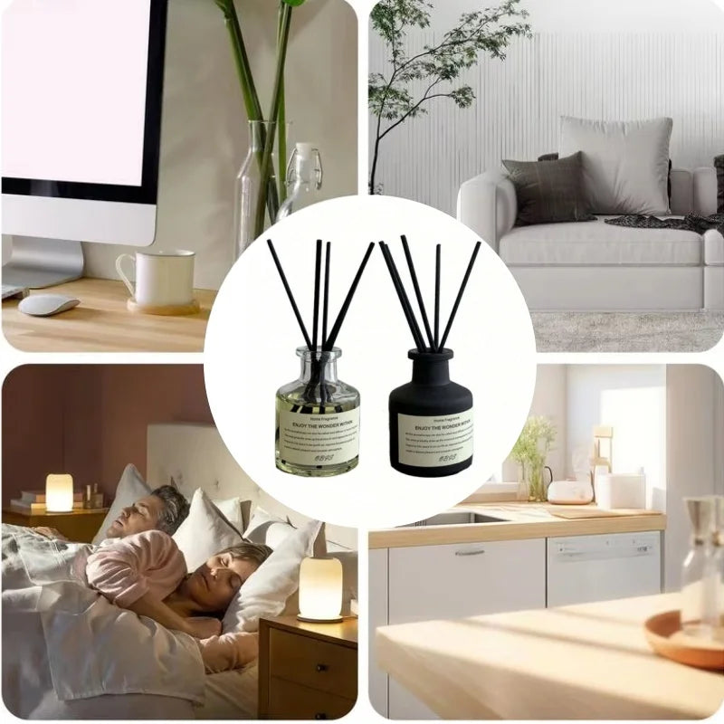 Flameless Freesia Jasmine Fragrance Oil With Reed Diffuser Stick