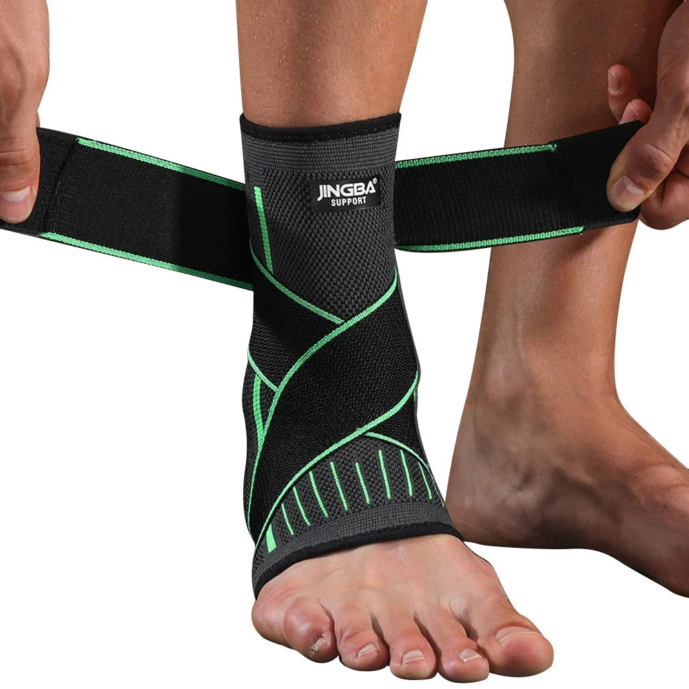 Ankle Brace Compression Sleeve Adjustable Support For Injury Recovery