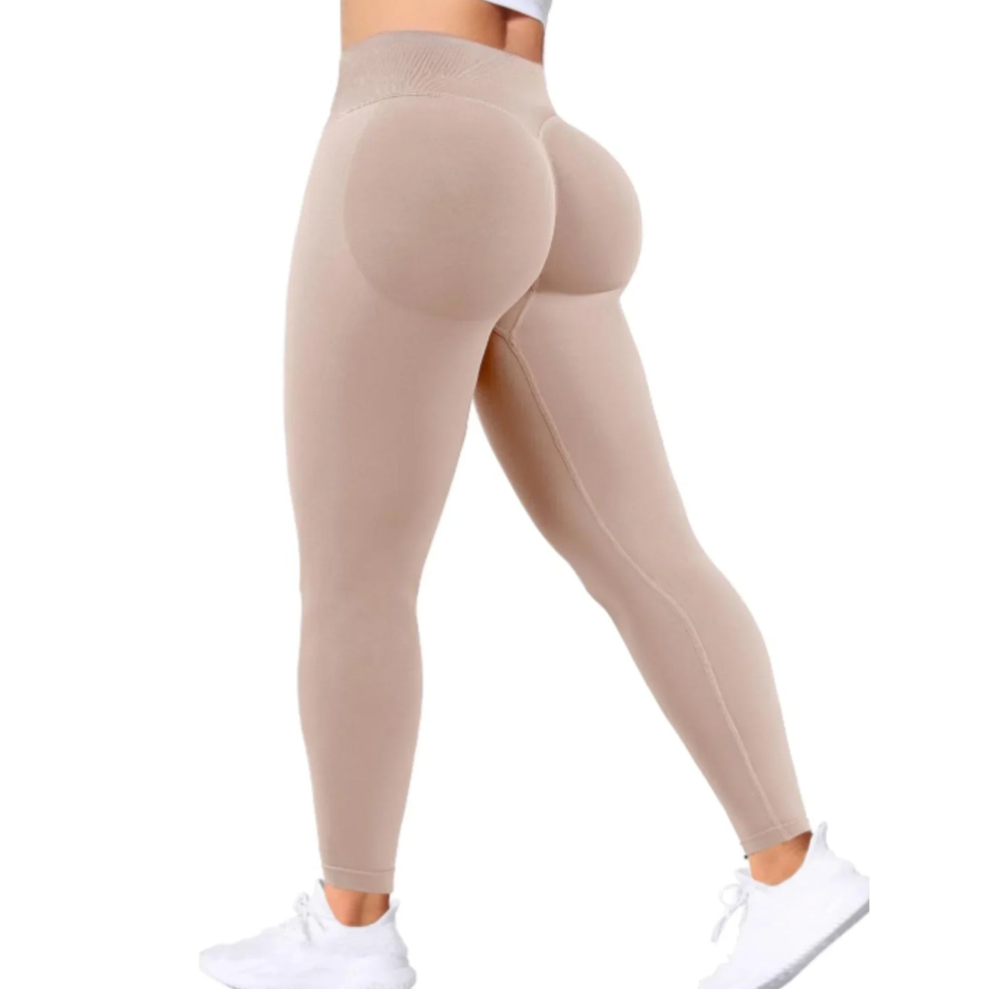 Women High Waist Elastic Gym Yoga Pants Breathable Fit