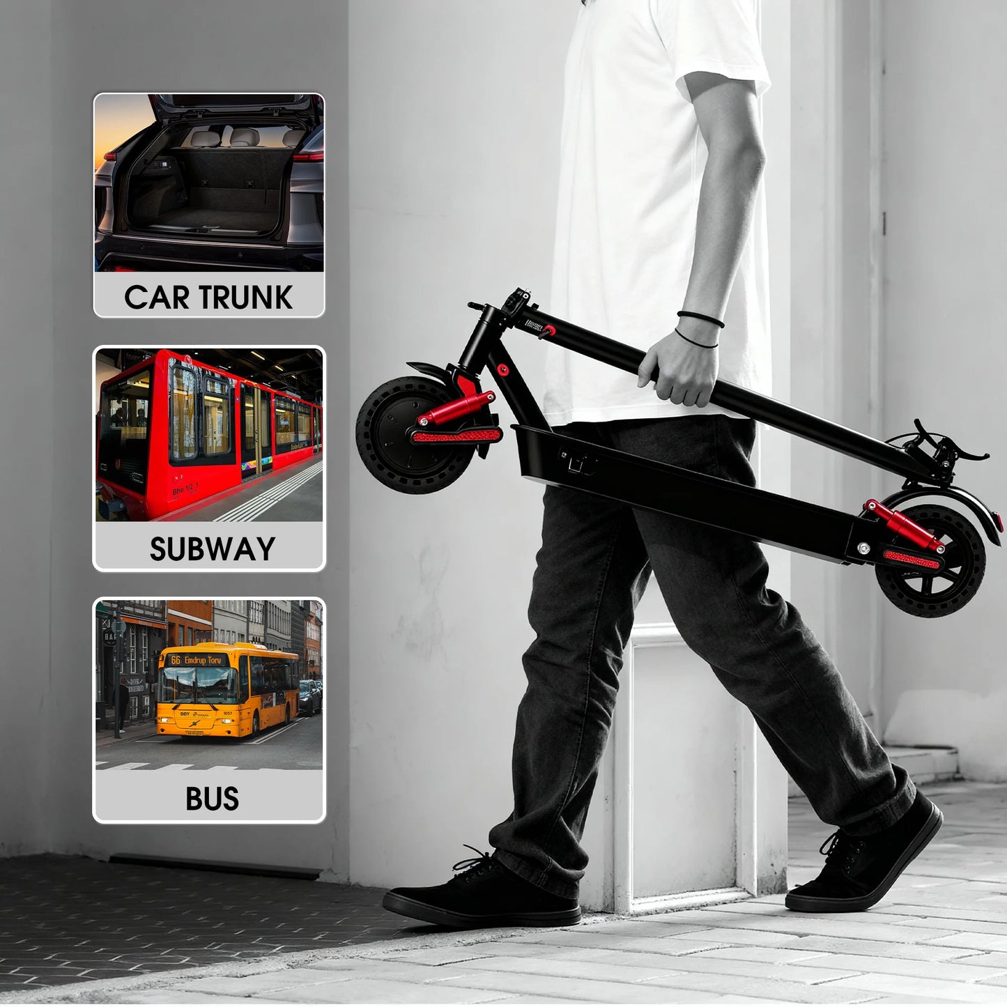 HX D06 Electric Scooter 500W 36V Foldable EScooter