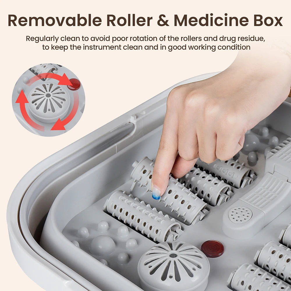 Foreverlily Portable Thermostatic Foot Massage Foldable Tub