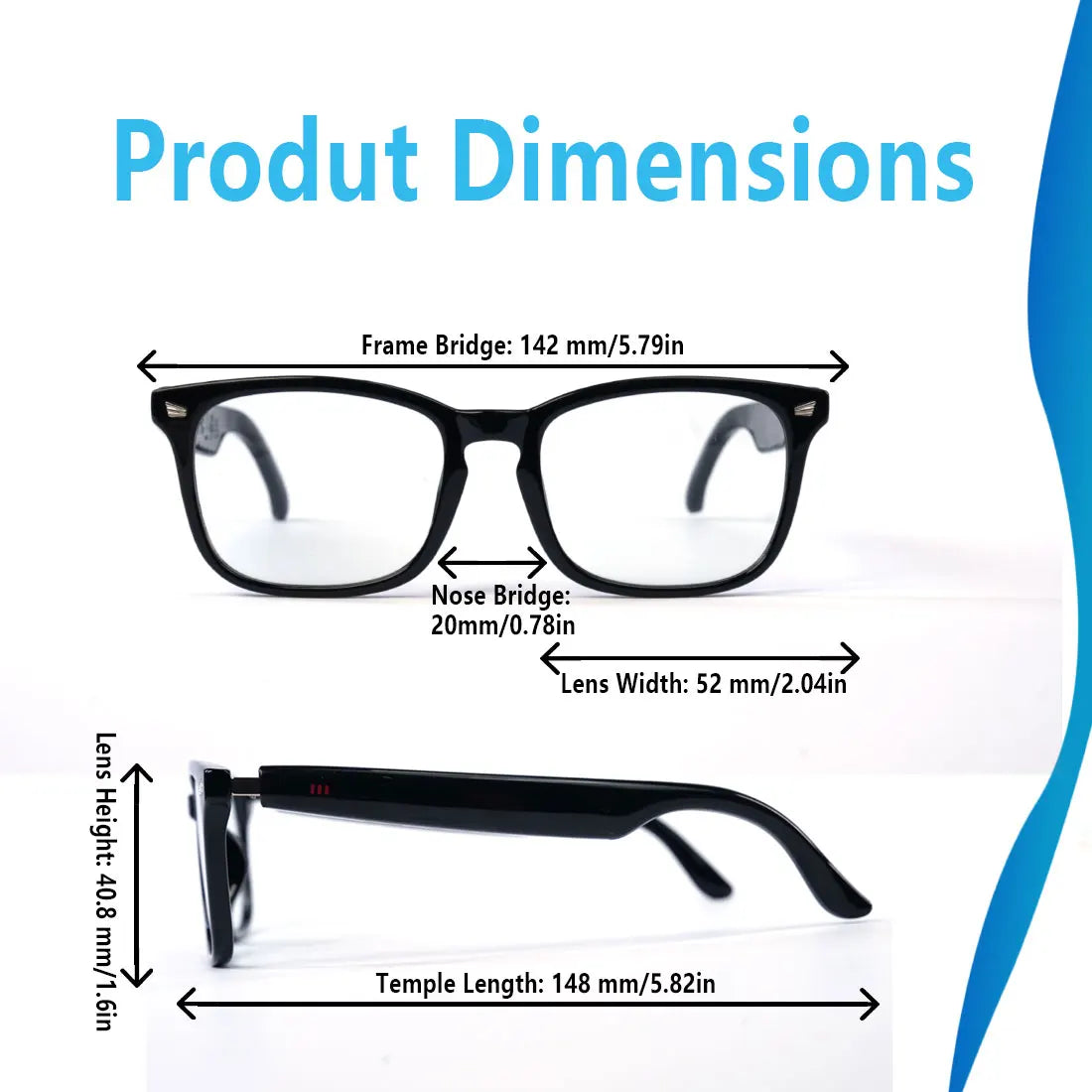 Giinova Smart Translation Glasses With Open Ear Audio HD Calls