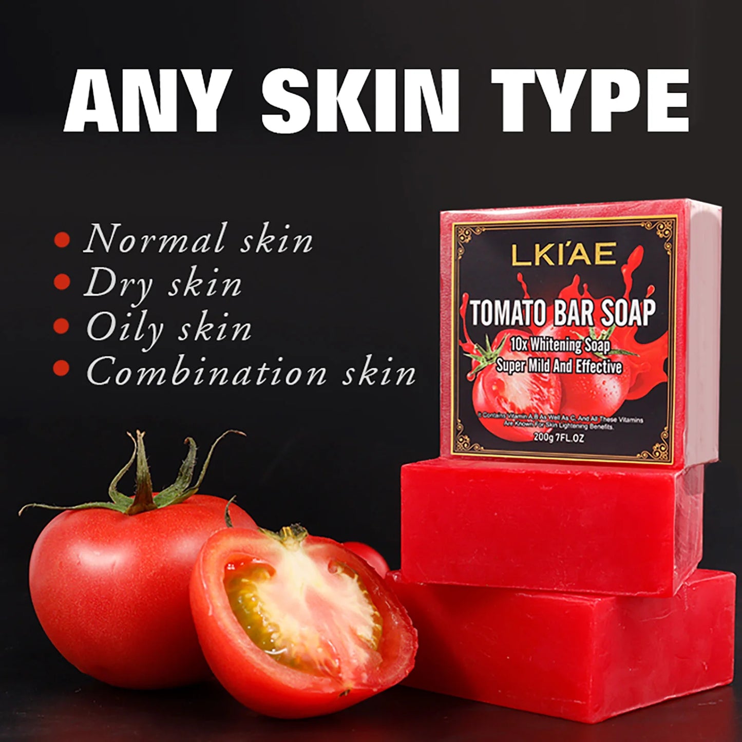 AILKE Organic Tomato Soap Bar Moisturizing Deep Clean For Face