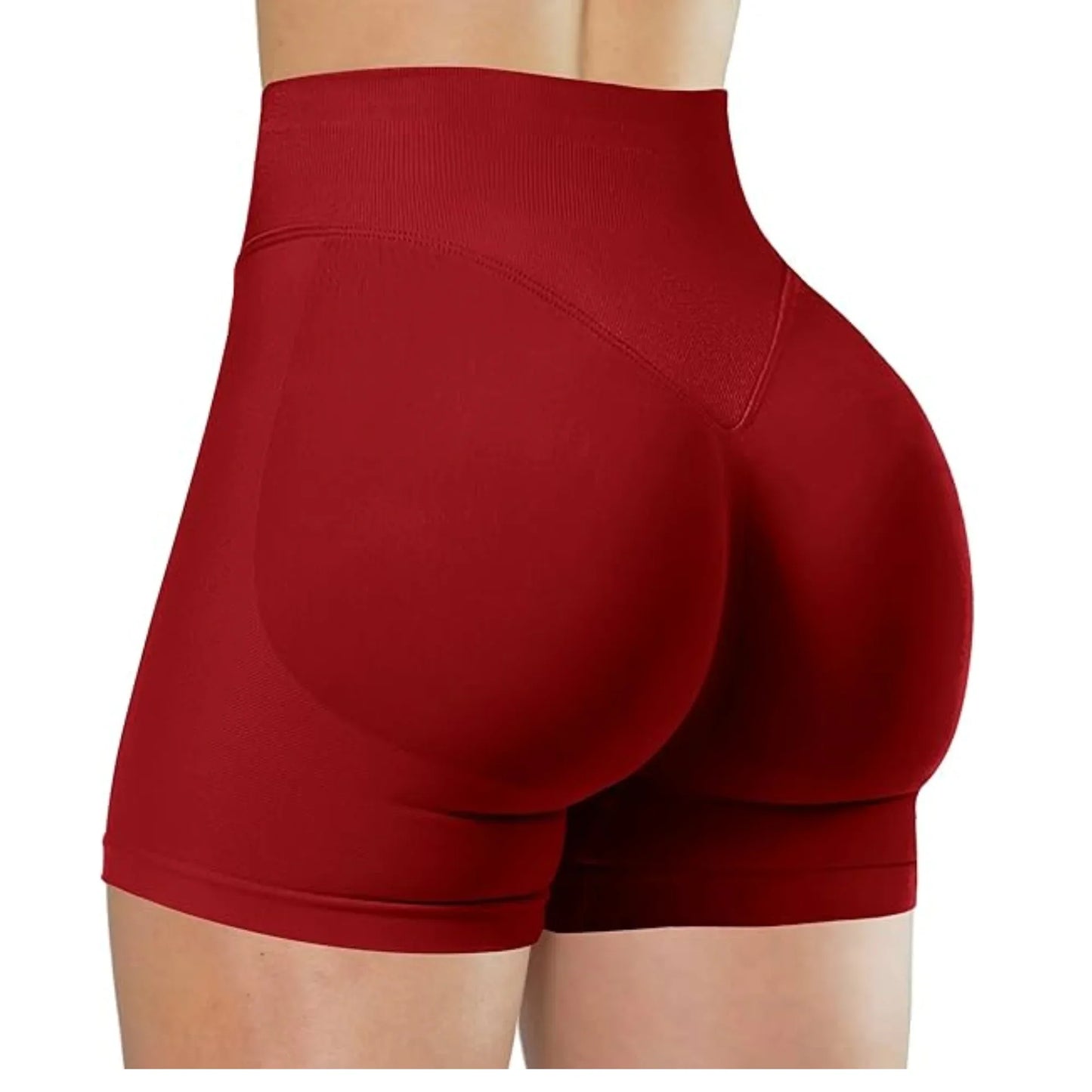 Women High Waist Yoga Shorts For Running And Fitness